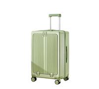 Carry On Luggage with Cup Holder, Travel Luggage with Spinner Wheels, High Capacity Lightweight Suitcase with USB Port, Hard Shell Suitcase for Woman Man (Gray-Zipper Version, 22in)