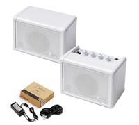 Carry-on Mini Speaker Compact Stereo 6 Watt Mini Portable Combo Amplifier Bundle For Guitar Bass Keys Electronic Drums & Vocals
