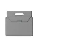 Carry-style Laptop Sleeve Multifunction Carrying Pouch with Stand Leather Suitable For Apple Macbook Air/Pro 13 14 15 16(Gray,14Inch)
