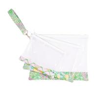 Carryall Pouch by Lilly Pulitzer, Lime Feeling Good, WRIST STRAP