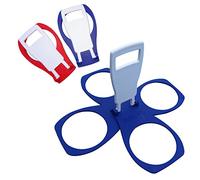 CarryAround Fold Away Cup Carrier/Caddy [MADE IN UK] Take-Out Coffee Soft Drink Pint Beer Beverage Holder, Sturdy Reusable Pocket Size, Festival Sports Gigs - Easy & safe - hot drinks, 2,3,4 cups