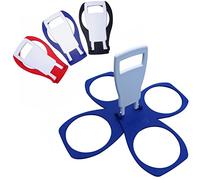 CarryAround Fold Away Cup Carrier/Caddy [MADE IN UK] [3 PACK] Take-Out Coffee Soft Drink Pint Beer Beverage Holder, Sturdy Reusable Pocket Size, Festival Sports Gigs Easy safe - hot drinks, 2,3,4 cups