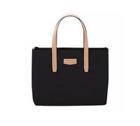 Carrying 14 Inches Simple Multifunctional Shoulder Handbag Crossbody Oxford Cloth Briefcase Large Capacity Travel Commuter Bag(Black)