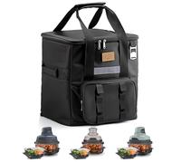 Carrying Bag for Ninja Crispi, Leakproof & Waterproof Collapsible Design Portable Insulated Camping Bag Suitable for Outdoor Activities Compatible with Ninja Glass Air Fryer