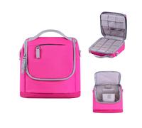 Carrying Bag for Yoto Mini (2024 Edition), Starter Pack Bundle up to 3 Sets, 8 Pieces of Audio Cards, Travel Case for Audio Player & Headphone Accessories, Rosy Pink (Case Only)