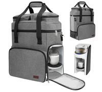 Carrying Case Compatible with Baby Brezza Formula Pro Advanced Formula Maker, Portable Formula Mixer Travel Organiser Bag with Shoulder Strap and Storage Pockets for Bottles&Baby Essentials (Bag Only)