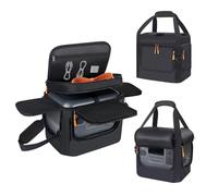 Carrying Case Compatible with BLUETTI Elite 100 V2/AC70/AC70P, Jackery 1000 v2, Power Station Travel Bag Padded with Multi-pockets for Accessories, Protective Storage Bag with Shoulder Strap & Handle