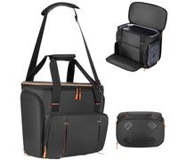 Carrying Case Compatible with DELTA 3/DELTA 3 Plus/DELTA 3 Classic Battery, Zipper Opening Window for Charger Plug-in, Heat Dissipation Design, Detachable Shoulder Strap & Multi-Accessory Pockets