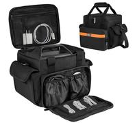 Carrying Case Compatible with Jackery Explorer 2000 v2/1500/1000 Plus/ECOFLOW Delta 2/Anker SOLIX C1000/BLUETTI AC180,Portable Power Station Travel Bag for Charging Cable and Accessories(Bag Only)