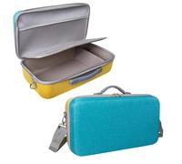 Carrying Case Compatible with Liene PixCut S1 Sticker Printer, Shockproof, Waterproof, with Shoulder Strap, Portable Storage for Travel & Home Use (Blue Yellow)