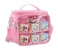 Carrying Case Compatible with Little Tikes Story Dream Machine Books Starter Set,Portable Storage Bag with Handle and Shoulder Strap for Storytime,Little Golden Book,Little Puppy Character (Rainbow)