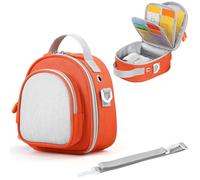 Carrying Case Compatible with Yoto Mini (2024 Edition) & Accessories, Portable Storage Carrier Bag for Travel and Home Storage (Orange)