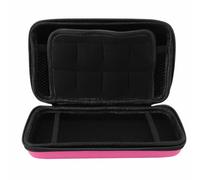Carrying Case for 3DS for New 3DS XL for New 2DS XL, Hard Protective Shell Travel Case for Super NES Edition for New 2DS XL with 8 Game Slot Inner Pocket (Pink)