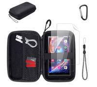 Carrying Case for AGPTEK T09U MP3 with 2 Pack Soft Screen Protectors - Hard Shell Protective Carrying Case, Portable Travel Storage Bag with Carabiner | Anti-scrathes&Shockproof