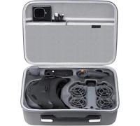 Carrying Case for DJI Neo 2 Motion Fly More Combo, PU Portable Travel Protection Storage Protective Bag Shoulder Bag Compatible with Goggles N3 and RC Motion 3 Remote Control, Charging Cable Drone