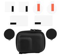Carrying Case for DJI OSMO Action 5 Pro, with Silicone Lens Cap Cover Lens Screen Protector Anti-Scratch and Anti-Fall Accessories Kit for DJI OSMO Action 5 Pro