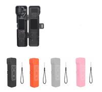 Carrying Case for DJI Pocket 4 Camera Body Magnetic Filter Storage Case Flip Open Cover Drop Resistant Scratch Dust Proof with Wrist Strap (Long Orange)