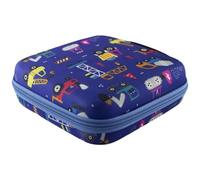 Carrying case for Edurino figures in construction vehicles blue, transport storage case cover protection
