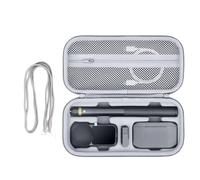 Carrying Case for Insta360 X6 Essentials Bundle Accessories, PU Storage Bag Hard Shell Protective Cover Portable Organizer Waterproof Travel Carry Bag with Shoulder Strap (Gray)