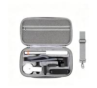 Carrying Case for Insta360 X6 Essentials Bundle, Portable PU Storage Bag Hard Shell Protective Cover Travel Protector with Shoulder Strap for Insta 360 X6 Camera Accessories (Gray)