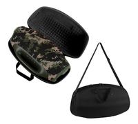 Carrying Case for JBL Boombox 4, Travel Storage Case Tote Bag Portable Organizer Speaker EVA Protective Cover Box with Shoulder Strap and Small Pocket for Boombox 4 Speaker (Lined Black)