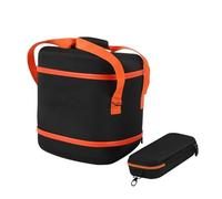 Carrying Case for JBL Partybox Encore2, Portable Travel Audio Case, Speaker Accessories Outdoor Dust-Proof Organizer Bag with Shoulder Strap and Microphone Bag (Orange)