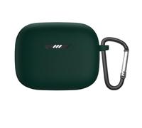 Carrying Case for JBL Tune Buds Headphone, Portable Dustproof Washable Charging-Box Protective Silicone Case Cover with Carabiner (Blue)