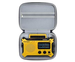 Carrying Case for Kaito Voyager KA500 Radio,Hard Shell Storage Case with Double-Zipper and Carrying Handle Compatible with Kaito KA500,KA450,KA550 and KA700
