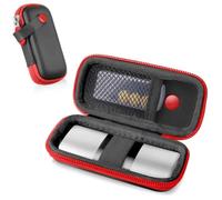 Carrying Case for KardiaMobile EKG Monitor - Compatible with AliveCor 1-Lead/6-Lead/6L/6L Max Heart Monitor, Hard Travel Storage Case Organizer for Apple & Android Devices - CASE ONLY (Red)