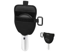 Carrying Case for Magnifying Glass with Light, Magnifying Glass Pocket Pouch with Handle for AIXPI JMH, Protective Case Pouch Sleeve Bag with Belt Clip & Carabiner Attach to Packs, Belts and More