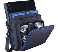 Carrying Case for PlayStation 4, New Travel Storage Carry Case, PlayStation Protective Shoulder Bag Handbag for PlayStation 4 Slim System Console and Accessories, Upgrade Case without LOGO