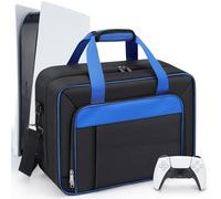 Carrying Case for PS5, Travel Thickened Protective Bag Compatible with PlayStation 5 Console, Headset, PS5 Controller, Game Discs, and Gaming Accessories