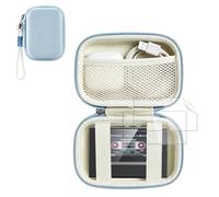 Carrying Case for SnowSky/FiiO Echo MINI MP3 Player - Lanyard Style Storage Case with 2 Soft Screen Protectors, Hard Shell Protective Travel Bag | Waterproof, Wear-Resistant & Shockproof,Blue
