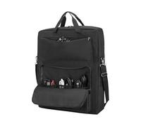 Carrying Case for Solar Panel, Double-Layer Travel Bag, Waterproof Nylon Padded Organizer, Multi-Pocket Storage, 25.51x22.01x4.49 inches, Ideal for Home Use, Outdoor Camping