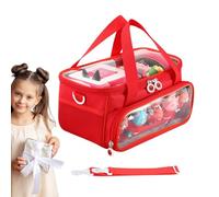 Carrying Case for , Speaker Storage Bag for S-tarter, Travel Storage Felt Bag with Handle for Audio Player, Carry Case for Set and Accessories Dolls Storage Bag(Red)