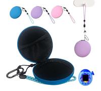 Carrying Case for Tamagotchi Paradise/Nano-MALS, Hard EVA Portable Storage Protector Cover with Lanyard,Travel Storae Bag Organizer Dugstproof & Shockproof PU Protective Cover Pouch-Case Only(Blue)