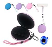 Carrying Case for Tamagotchi Paradise/Nano-MALS,Hard EVA Portable Storage Protector Cover with Lanyard,Travel Storage Bag Organizer Dustproof & Shockproof PU Protective Cover Pouch - Case Only(Pink)
