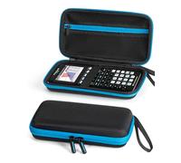Carrying Case for Texas Instruments TI-84 Plus CE/TI-84 Plus/TI-Nspire CX II CAS/TI-Nspire CX II/Texas TI-83 Plus/Texas TI-89 Calculator, Mesh Bag for USB Cables, Charger Ruler and Pencil - Black