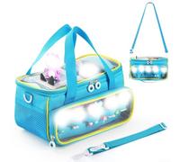 Carrying Case for Toniebox Starter Set, Portable Fabrics Storage Travel Bags with Handle for Audio Player and Accessories(Blue)