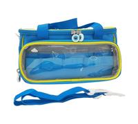 Carrying Case for Toniebox Storage, Travel Bag for Tonie Box 2 & 1 with Clear Window and Adjustable Strap, Portable Carrier for Toniebox Headphones & Accessories (Blue)