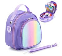 Carrying Case for Yoto Mini (2024 Edition) - Travel Storage Bag with 30-Card Holder, Shoulder Strap & Organizer for Audio Player Headphone Accessories