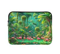 Carrying Case Laptops Briefcase Carrying Cover Tropical Jungle Flamingos Butterflies Carrying Case Laptop Cover
