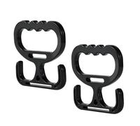 Carrying device for shopping bags, 2 pieces, load-bearing multi-purpose shopping aid tool, shopping bag hanger and carrier, for water bottles, buckets, storage in the household and paint cans, Green