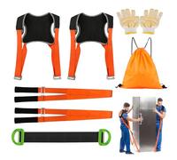 Carrying Straps Moving Kit Carry Strap for 2 People with Sponge Vest 500 kg Heavy Duty Furniture Transport Strap Multifunctional Furniture Moving Aid with Backpack Non-Slip Gloves for Heavy Items