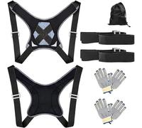 Carrying Straps Moving Kit Carry Strap for 2 People with Sponge Vest, Multifunctional Lifting Strap for Furniture & Appliances, Furniture Carry Straps, Furniture Transport, Black