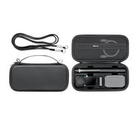 Carrying Travel Case for Insta360 X6, Portable Storage Bag Shockproof Hard Protective Cover Shell with Strap Fits for 114cm Selfie Stick, Charge Case, Batteries Action Camera Accessories, Black