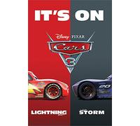 Cars 3 "It's On Maxi Poster, Paper, Multi-Colour, 91.5 x 61 x 0.03 cm