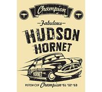 Cars 3 Legend of The Track-Hudson Hornet 60 x 80cm Canvas Print, Cotton Blend, Multi-Colour, 60 x 80 x 3.2 cm