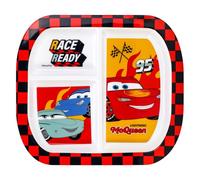 Cars 3 Section Reusable Childrens Kids Toddlers Divided Breakfast Lunch Dinner Plate