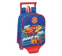 Cars Children's Backpack with SAFTA Trolley, Ideal for Children of Different Ages, Comfortable and Versatile, Quality and Durability, 22 x 10 x 27 cm